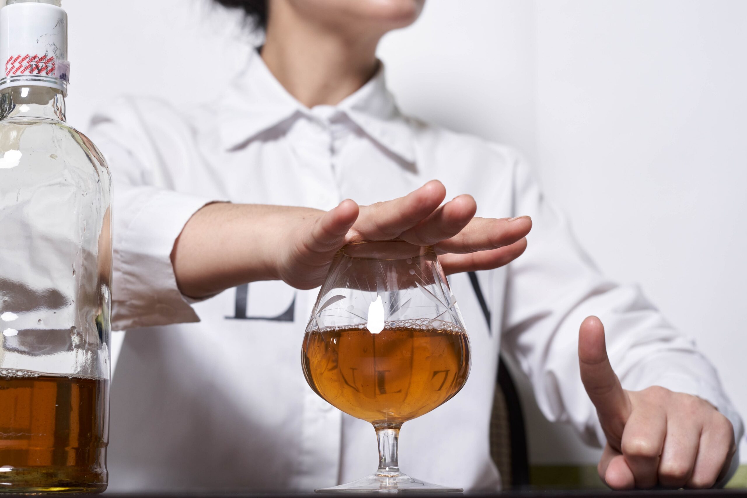 drinking alcohol.
