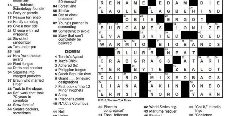 Jezebel And Gawker In The NYT Crossword 